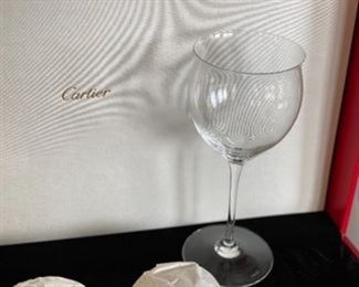 Cartier set of 4 glasses