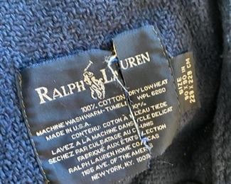 Lot 592.$20.00. Ralph Lauren Blanket 100% Cotton Machine Washable  90" x 90"