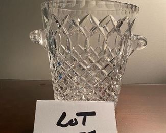 Lot 553. $40.00  cut lead crystal ice bucket.  Beautiful