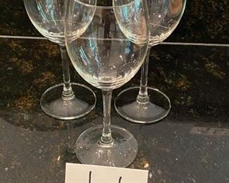 Lot 708.  $15.00.  Set/ 3 white wine glasses