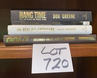 Lot 720. $10.00. Lot of 4 books about sports