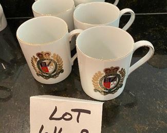 Lot 616 B. $24.00. This is a set of 6 Ralph Lauren Crest coffee mugs (we have 12 total mugs). 
