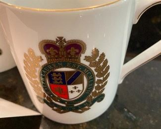 Lot 616 B. $24.00  This is a set of 6 Ralph Lauren Crest coffee mugs (we have 12 total mugs). 