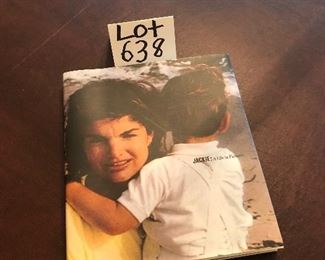 Lot 638. $8.00.  Jackie Kennedy Onassis Hardcover book.