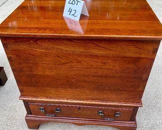 Lot 42 $250.00 Bob Timberlake for Lexington Chest w/drawer and two handles 21x14x21.5"" tall"