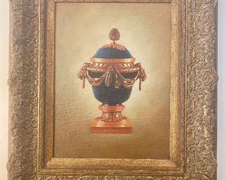 Lot 104. $125.00  Henrendon Studios at Merchandise Mart,  slight rubbing on bottom rim (negligible) and no artist name.  Expertly crafted.