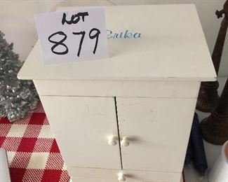 NEW!!!  Lot 879. $40.00. Beautiful Monogrammed Pottery Barn Jewelry Storage. Needs a bit of cleaning on the exterior (goo-gone would do the trick), but the interior is clean! 