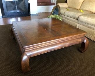 Asian wood coffee table (larger)