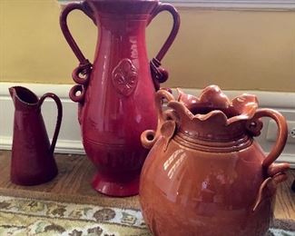 RED ITEMS SOLD Ceramic decor