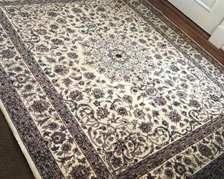 Large Asian wool rug approximately 8 x 10