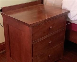 $100 for pair - Pair of Nightstands, Domicile Furniture , some slight dings (each is 24" W x 18.5" D x 26.25" H)
