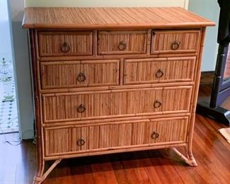 $200 - Bamboo Chest of Drawers / Dresser (38.25" L x 19" W x 36" H)