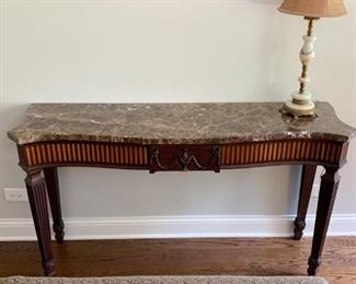 (another view of console table)