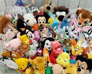 Disney stuffed animals. 