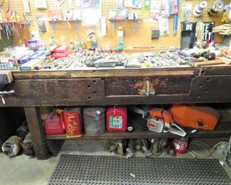 antique workbench