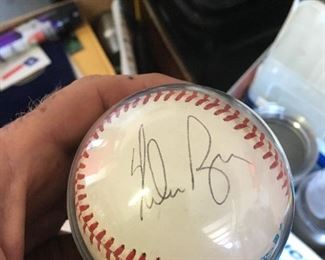 Nolan Ryan autographed baseball 