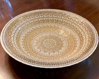 Item 25:  Large Ornate Ceramic Bowl - 16": $28