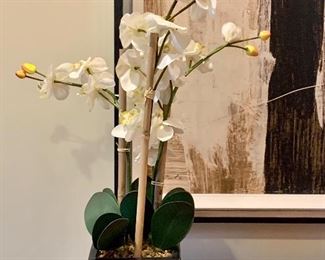 Item 39:  Faux orchid - 25": $35