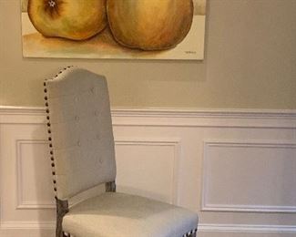 Item 73:  Desk chair (missing buttons on button back) - 20.5" x 21.5" x 45.5": $125