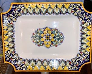 Item 83:  Platter (Made in Italy) - 16.25" x 12.5": $35