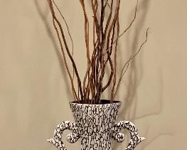 Item 101:  Global Views Ceramic Designer Vase - 23.5" : $95