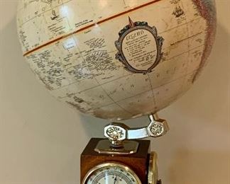 Item 119:  Weather Watch Globe with barometer, hygrometer and rain gauge - 17": $150