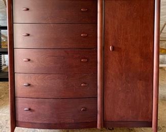 Item 140:  Dresser with Shelving:  - 50" x 18.5" x 47.5": $350