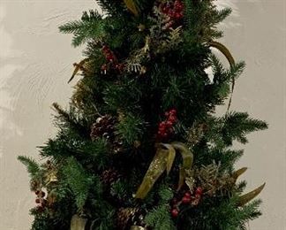 Item 206:  Faux Christmas tree - 48": $28