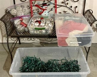 Lot of Xmas lights and decorations: $20