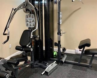 M5 MULTI GYM: $2500
with press arm, seated leg curl & extension station, dual weight stacks, free movement handles, row station & 4 pulleys. Buyer is responsible for the removal of this item.
