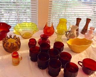 Cranberry and More Glass