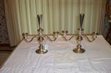 Sterling candleabras