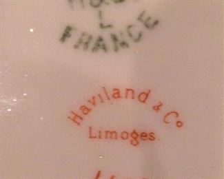 China selections by Haviland & Company (Limoges, France)