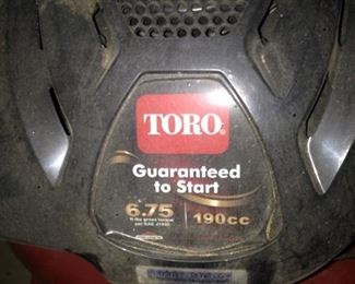 Toro - "Guaranteed to Start"