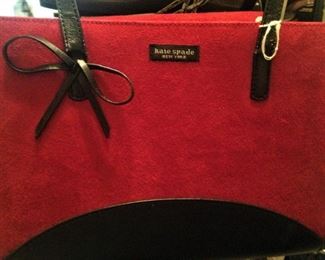 Kate Spade red & black purse