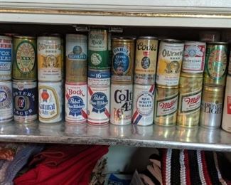 Beer can collection approximately 140 cans