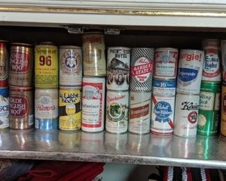 Beer can collection approximately 140 cans