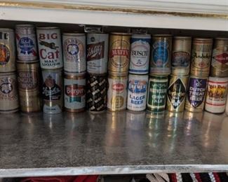 Beer can collection approximately 140 cans