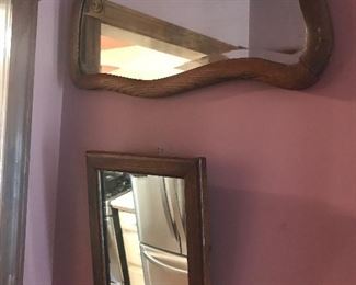 Oak trimmed mirrors in every shape!