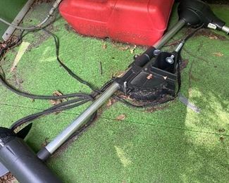 PRE-SALE ITEM: Trolling motor, gas can