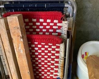 Rope lawn chairs