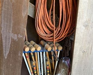 Another Croquet set, huge extension cord