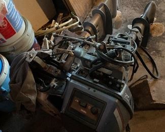 Two outboard motors