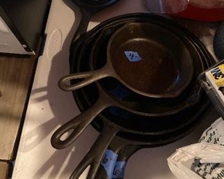 Cast iron pans
