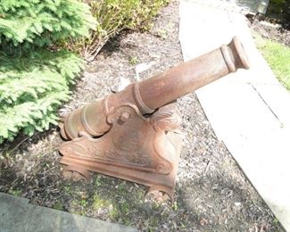 Cast iron cannon
