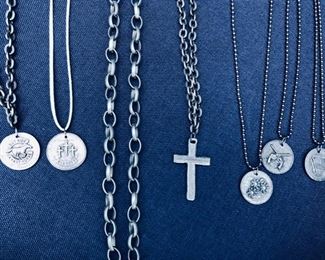 COIN NECKLACES $39 EACH   ANY QUESTIONS CALL 815.519.7653