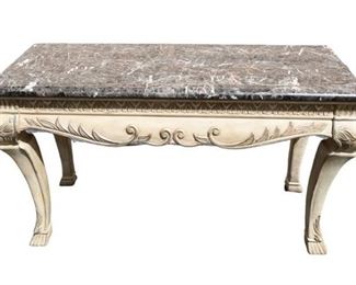 Console Table with Faux Marble Top