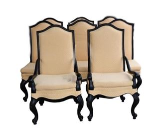 Set of Ebonized Dining Chairs