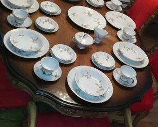 SOLD - This complete Fine Porcelain China Service, for 8 people, from Japan.  Thankfully...We Have 4 or 5 More China Services to Offer Your Family, plus Many Tea Sets and Many Espresso Sets.  Naturaly with a great Italian American Family offering like this.  Hurry - don't dawdle!