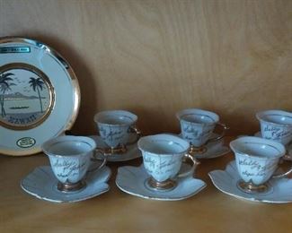 Plate available.  This Demi Tasse Set was SOLD.   SOME From One of Many Demi Tasse Sets.  ESPRESSO SETS.